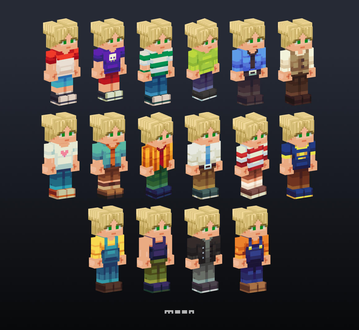 Game-character skins (textures) for Hytopia (2025)